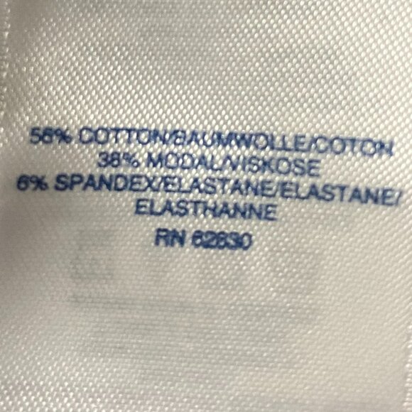 Lands' End short sleeve, ocean blue striped tunic w/3 buttons, size 3X - Picture 9 of 10